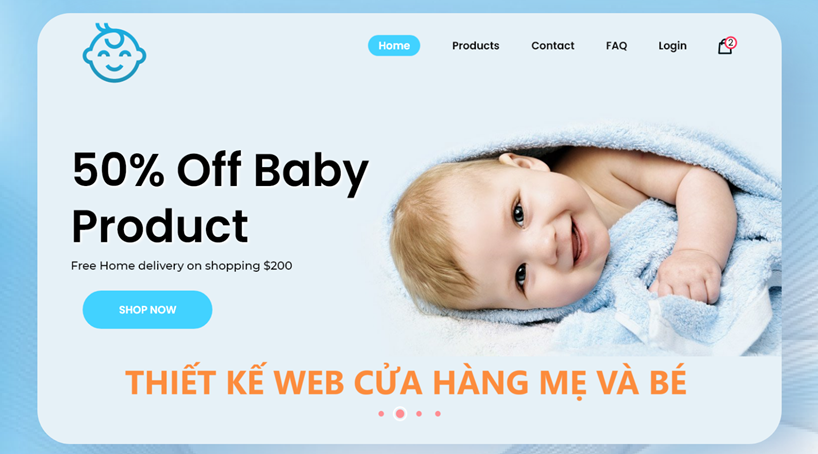 Thiết kế web cho mẹ và bé